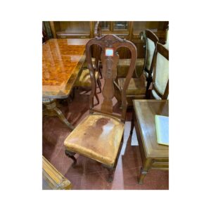 6 sillas est ingles asiento piel