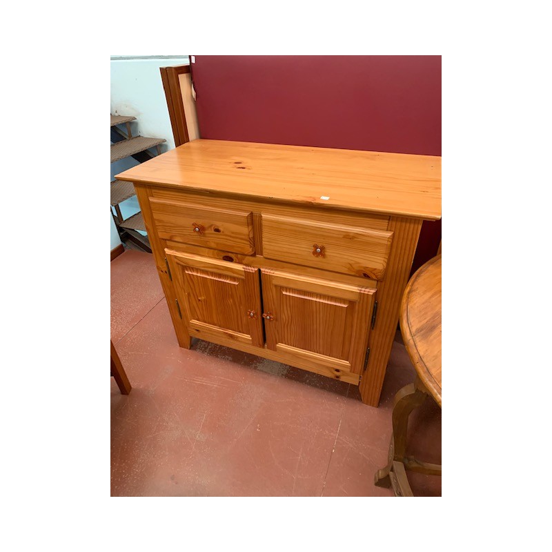 Comoda pino macizo 2/p 2/c