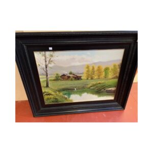 Oleo paisaje firmado marco holandes