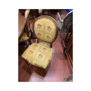 4 sillas + 2 sillones clasicos respaldo tapizado