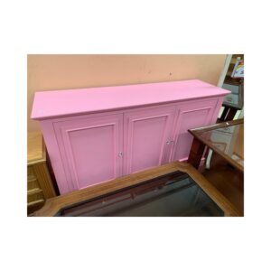 Aparador 3/p pintado rosa