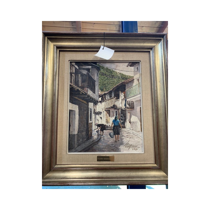 Oleo pueblo Pedro Bernardo 56x64