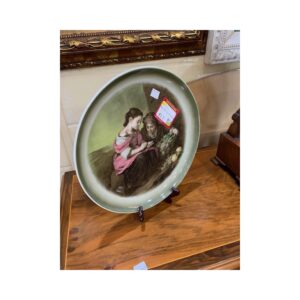 2 platos porcelana con dibujo
