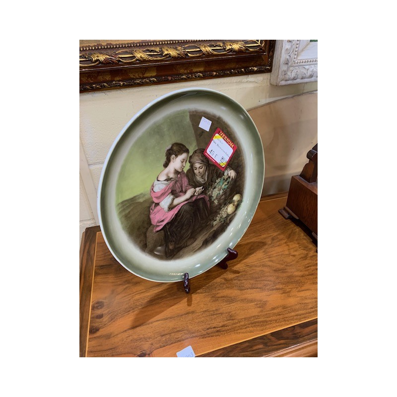 2 platos porcelana con dibujo
