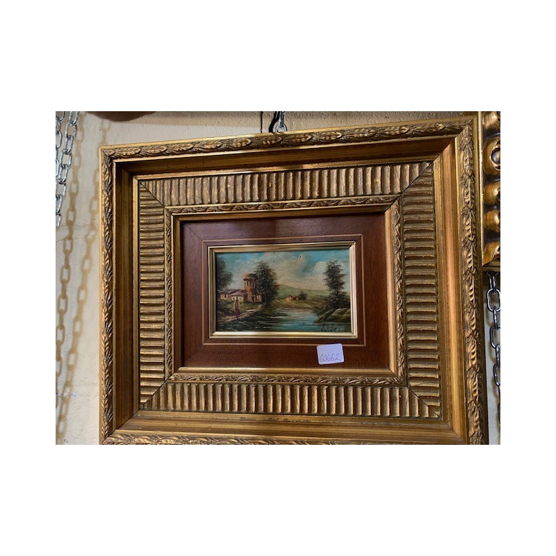 Pareja de oleos sobre tabla 39x33