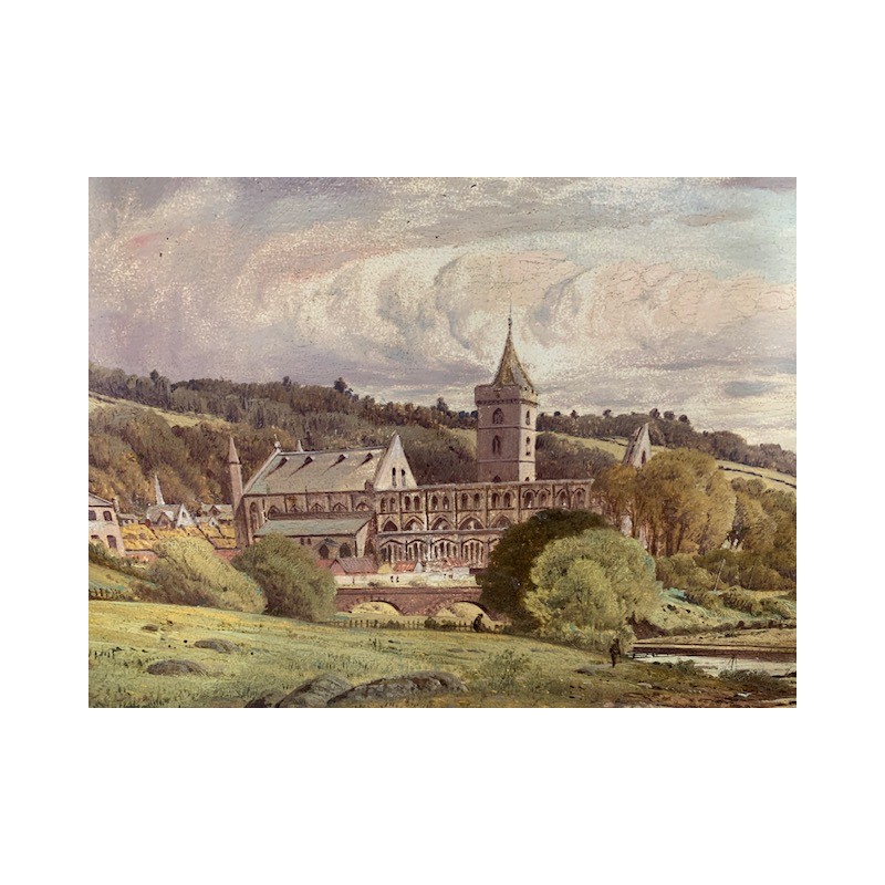 Oleo antiguo marco raiz 56x42