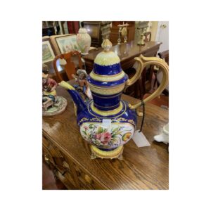 Jarron porcelana antiguo con tapa 40x32