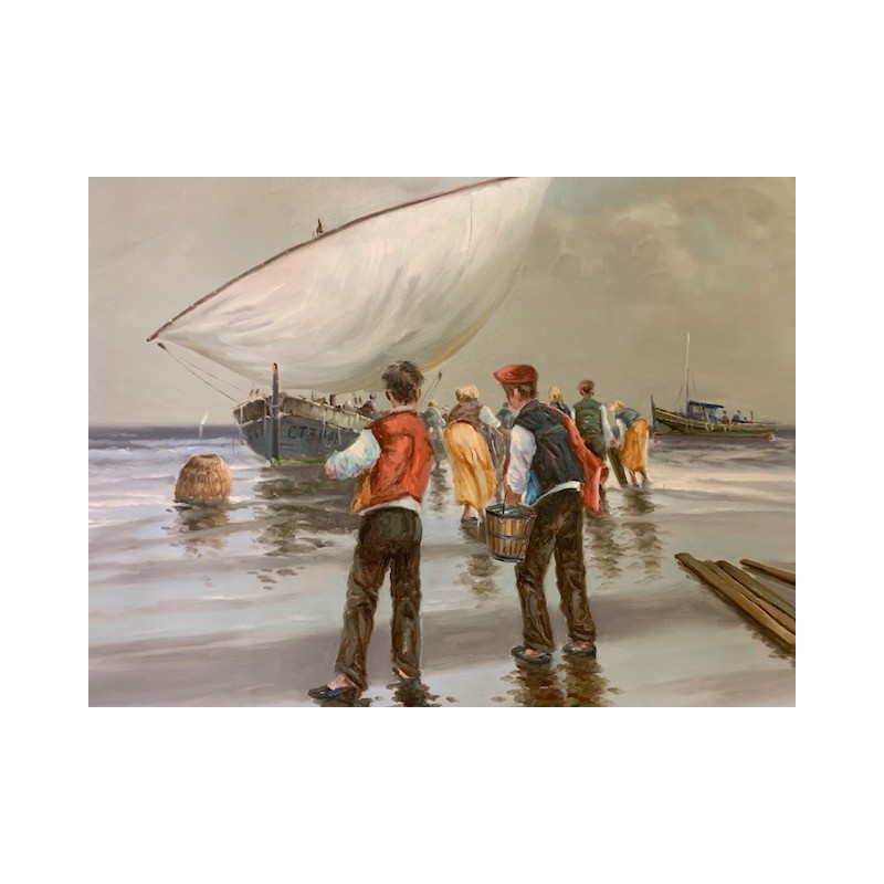 Oleo marisqueros 105x80