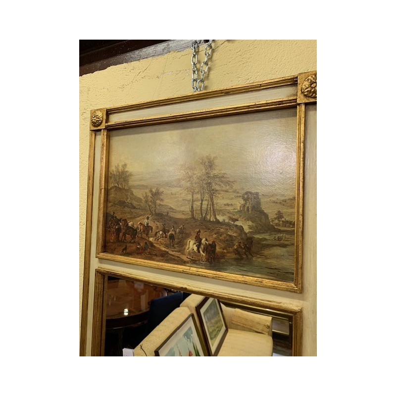 Espejo decoracion con pintura 100x50