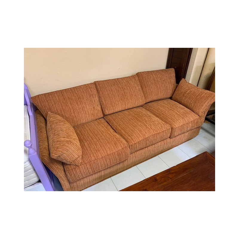 Sofa 3/p est barco tap naranja