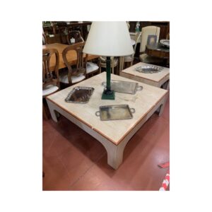 Mesa centro marmol travertino 4 patas