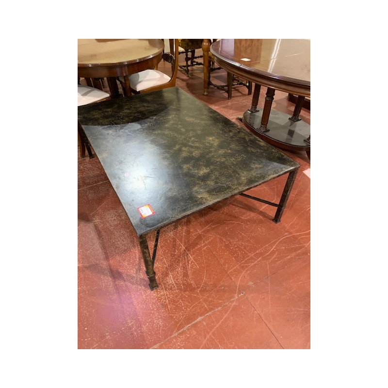 Mesa centro rectangular forja y hierro