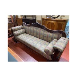 Sofa isabelino madera caoba