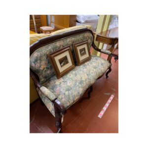 Sofa antiguo isabelino caoba