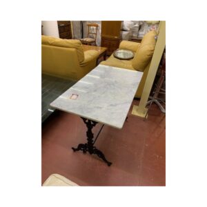 Mesa auxiliar hierro tapa marmol